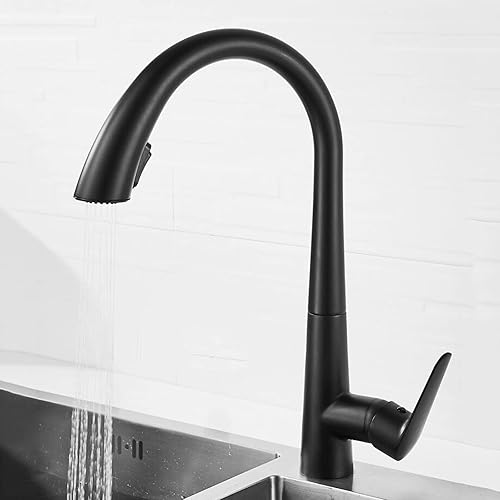 Grifo de cocina extraíble, 2 boquillas extraíbles, grifo de fregadero de cocina giratorio de 360, grifo de cocina de un solo mango, grifo de cocina