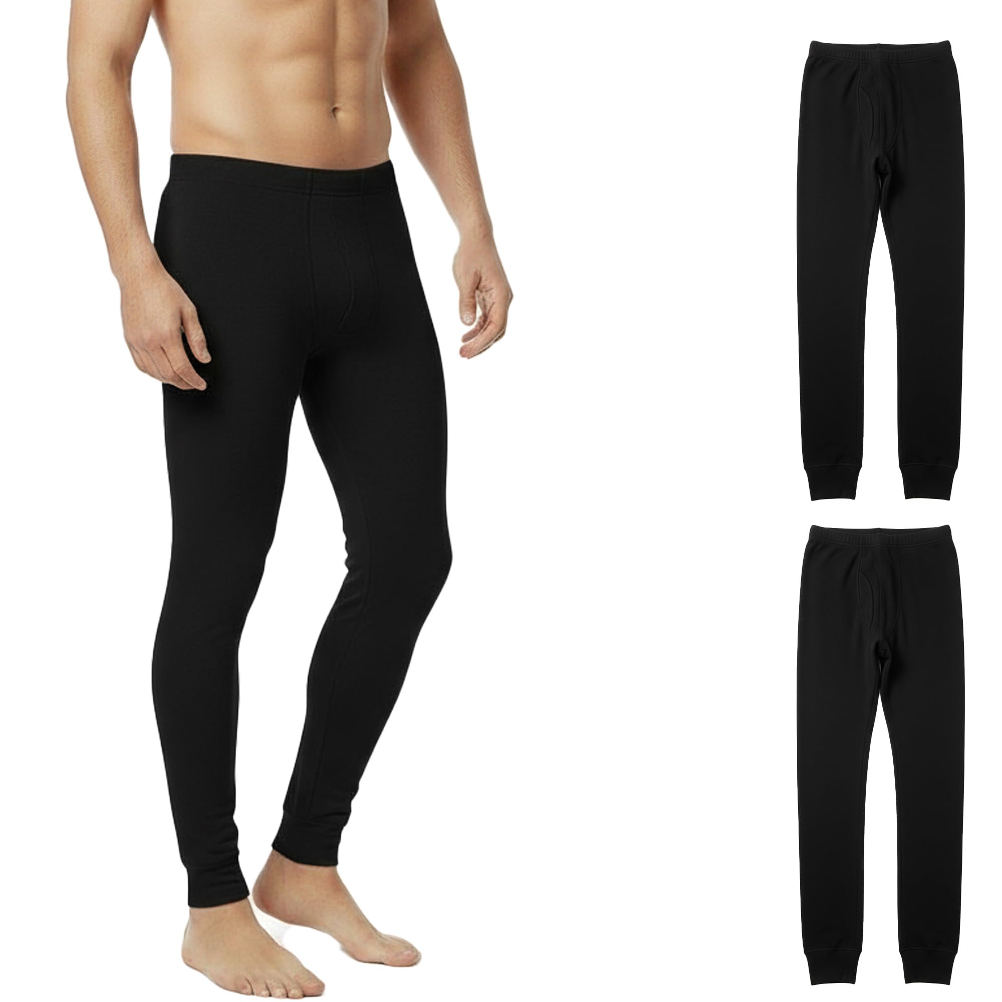 SET 2-4 Calzamaglia Termica Uomo in Caldo Cotone, Made in Italy – Pantalone Intimo Invernale Lungo, Traspirante e Ipoallergenico – Adatto allo Sport come Sci e Snowbord – Tutte le taglie da S a 3XL