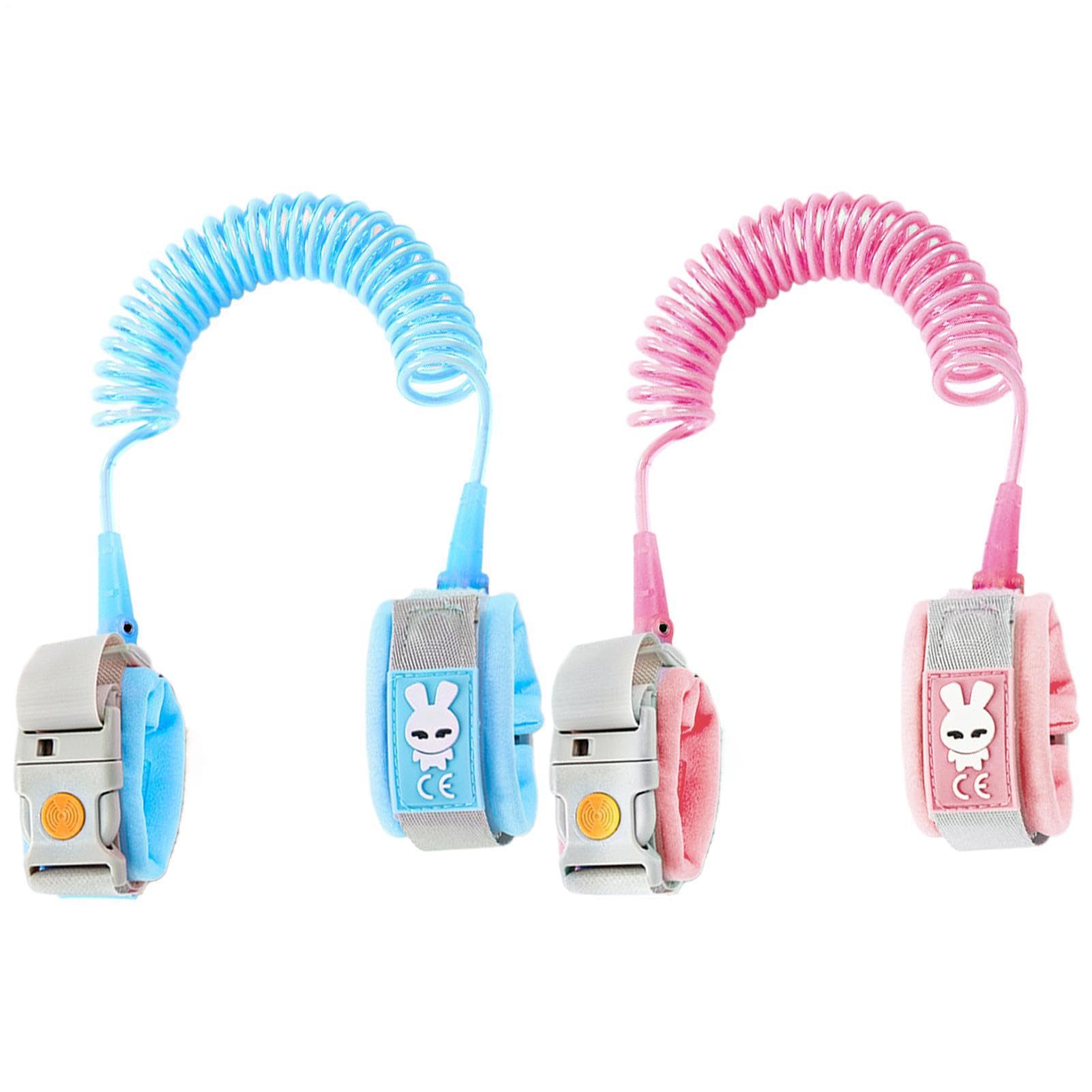 Anti Lost Wrist Link, Child Safety Enhancement,150cm, Harness Walking Leäsh, Wristband Leashes, Flexible Rotating Head, for Boys Girls Preschool Travel Outdoor Camping Walking Museum Commuting