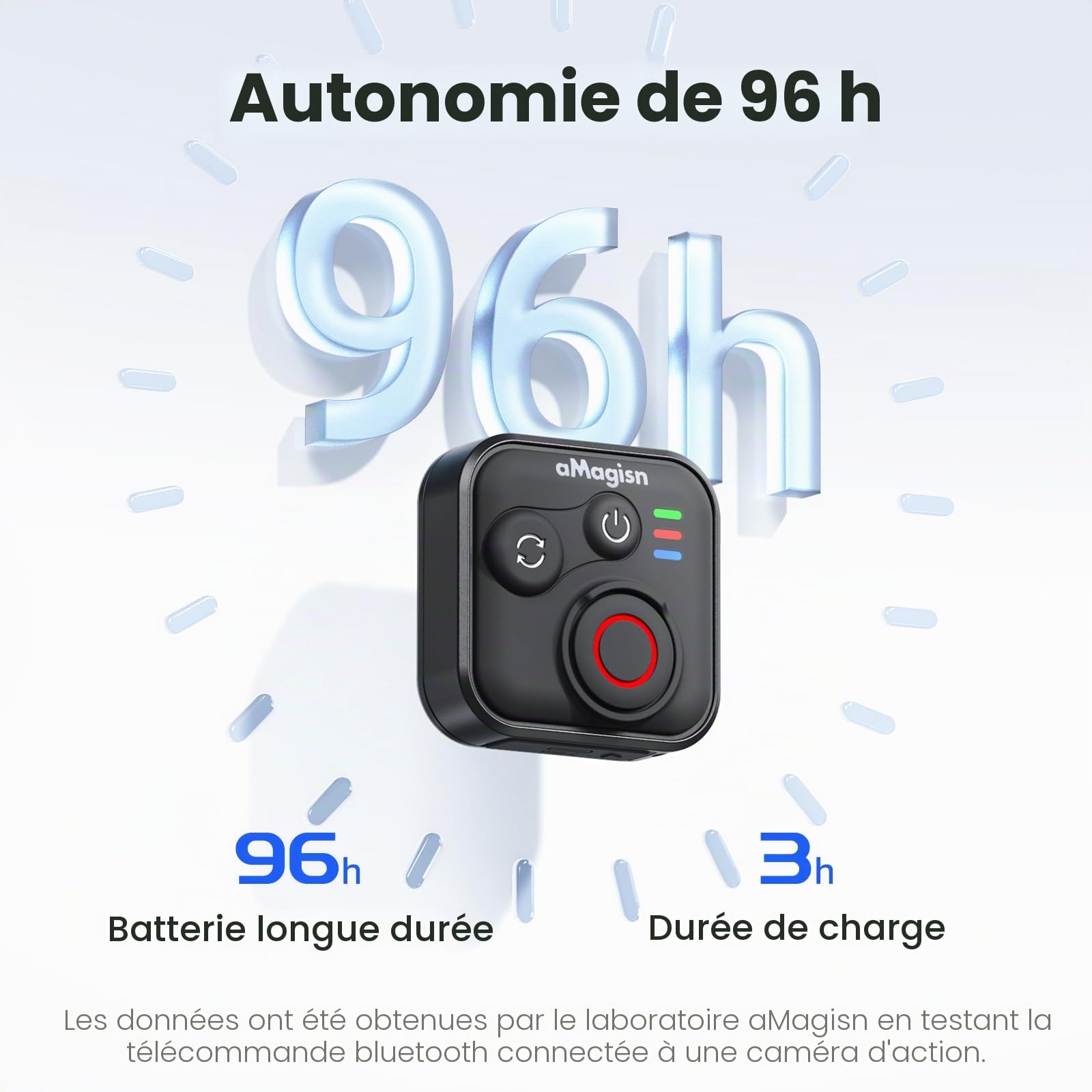Treeboy Télécommande Bluetooth pour appareils photo DJI Osmo 360/Action 6/5 Pro/4 et téléphones iOS Android