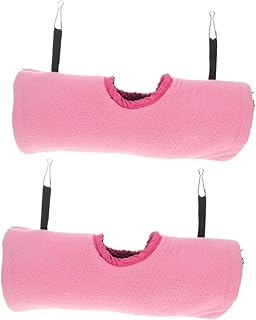 NOLITOY 2 Pçs Papagaio Túnel Rede Furão Brinquedos Pequeno Quente Hamster Casa Gato Pendurado Cama Coelho Pendurado Cama Gaiola Para Animais De Estimação Rede Coelho Brinquedos Cobaia