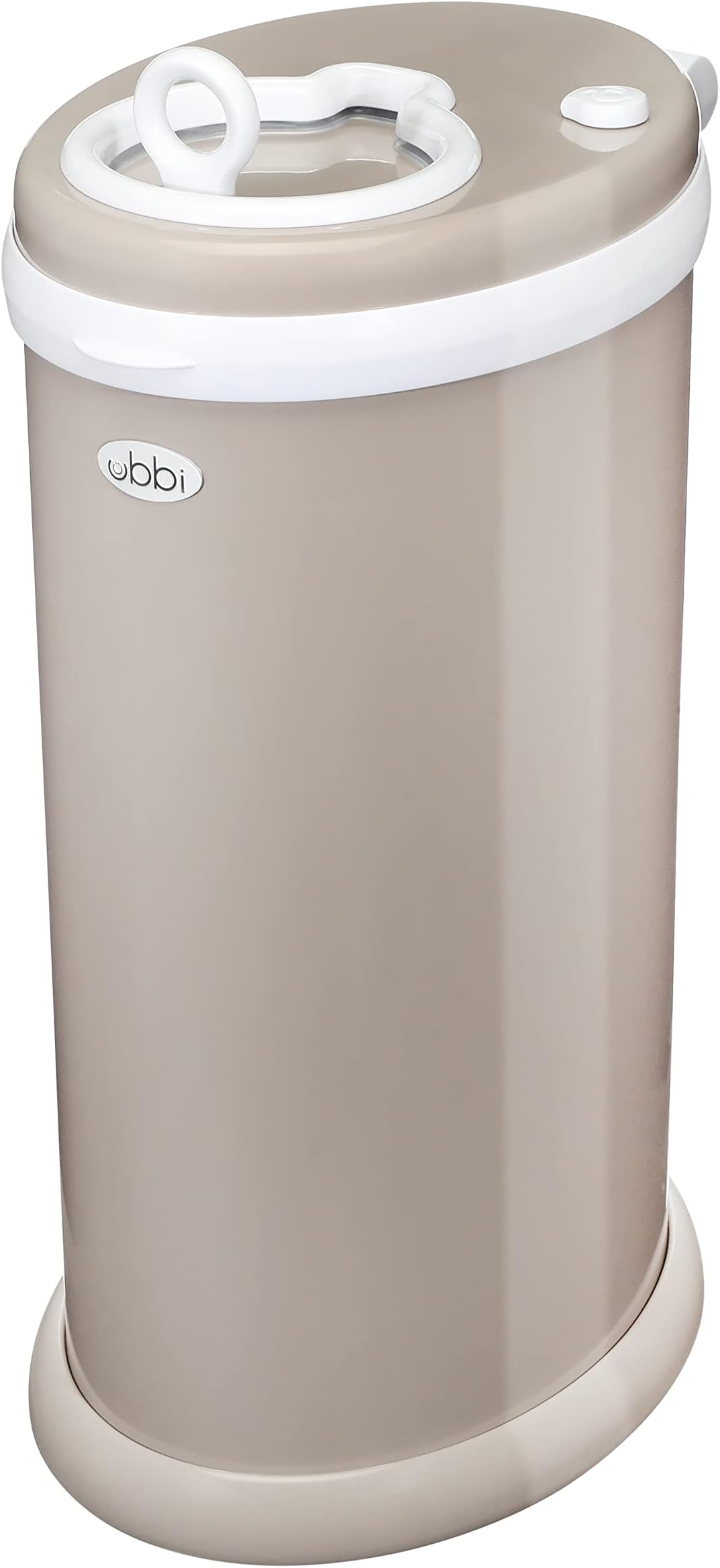 Ubbi Diaper Pail Stainless Steel Odor Lock No Special Bag Needed Award Winning Registry Must-have Taupe