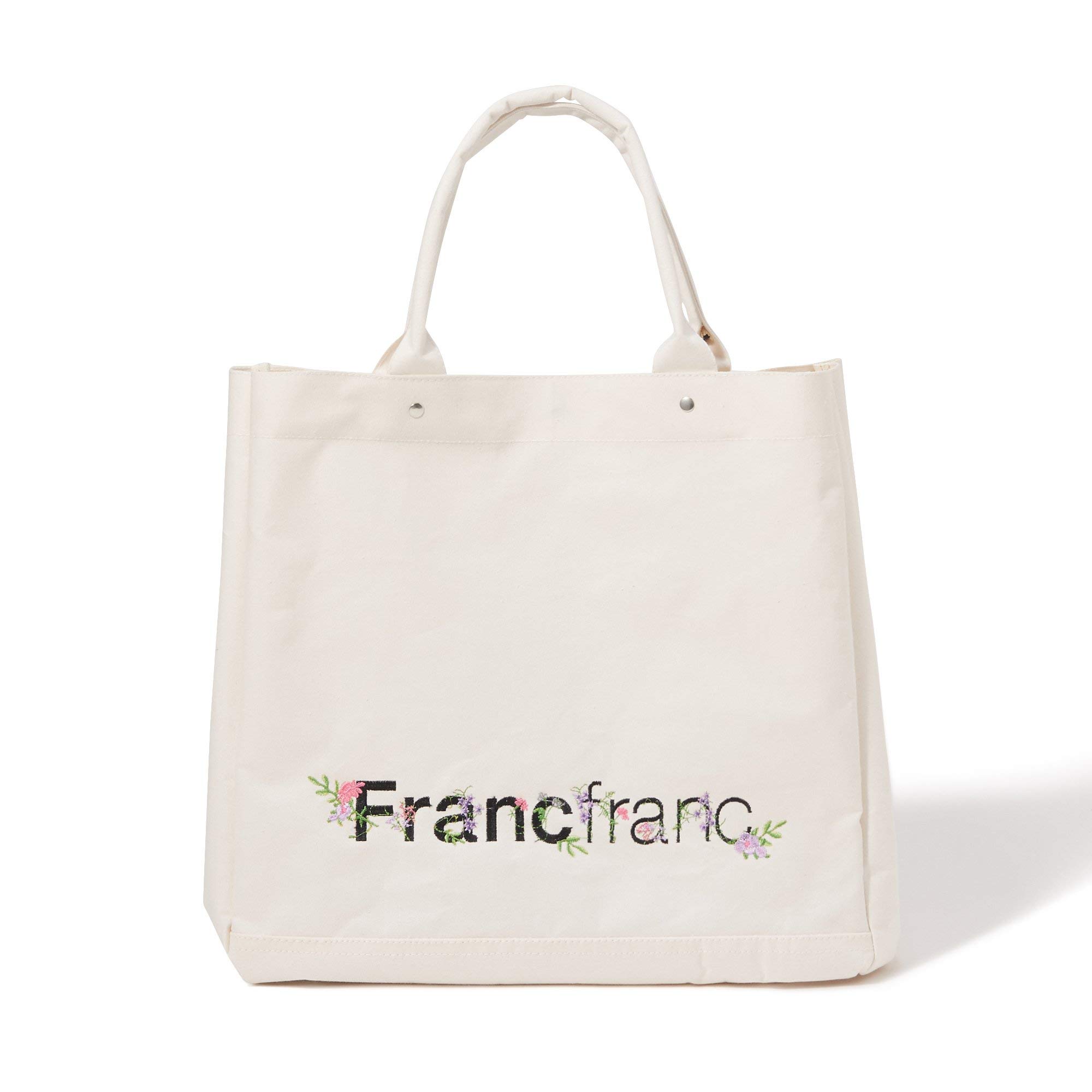 Amazon.co.jp: Francfranc フランフラン ロゴ トートバッグ フラワー  