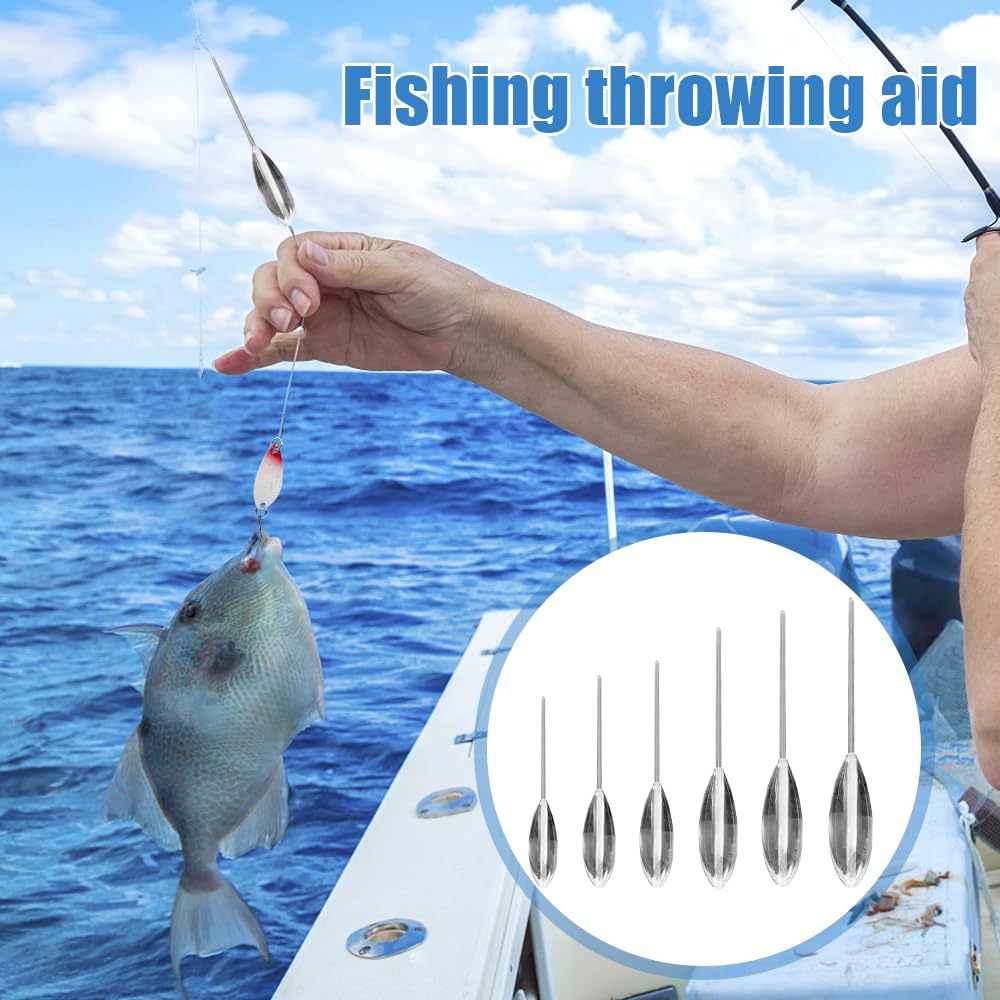 12 Piezas Fishing Sbirolino, 6 Lento Hundimiento 6 Flotantes 8 10 15 20 30 40g Kit de Pesca de Trucha, Fishing Bombetas Set para Cebo de Trucha Ideal para Masa de Espolón(Transparente + Blanco)