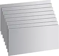 8 peças de chapa de aço calibre 20 30 x 15 cm chapa de aço laminada a frio soldável para projetos de artesanato DIY, industrial, profissional
