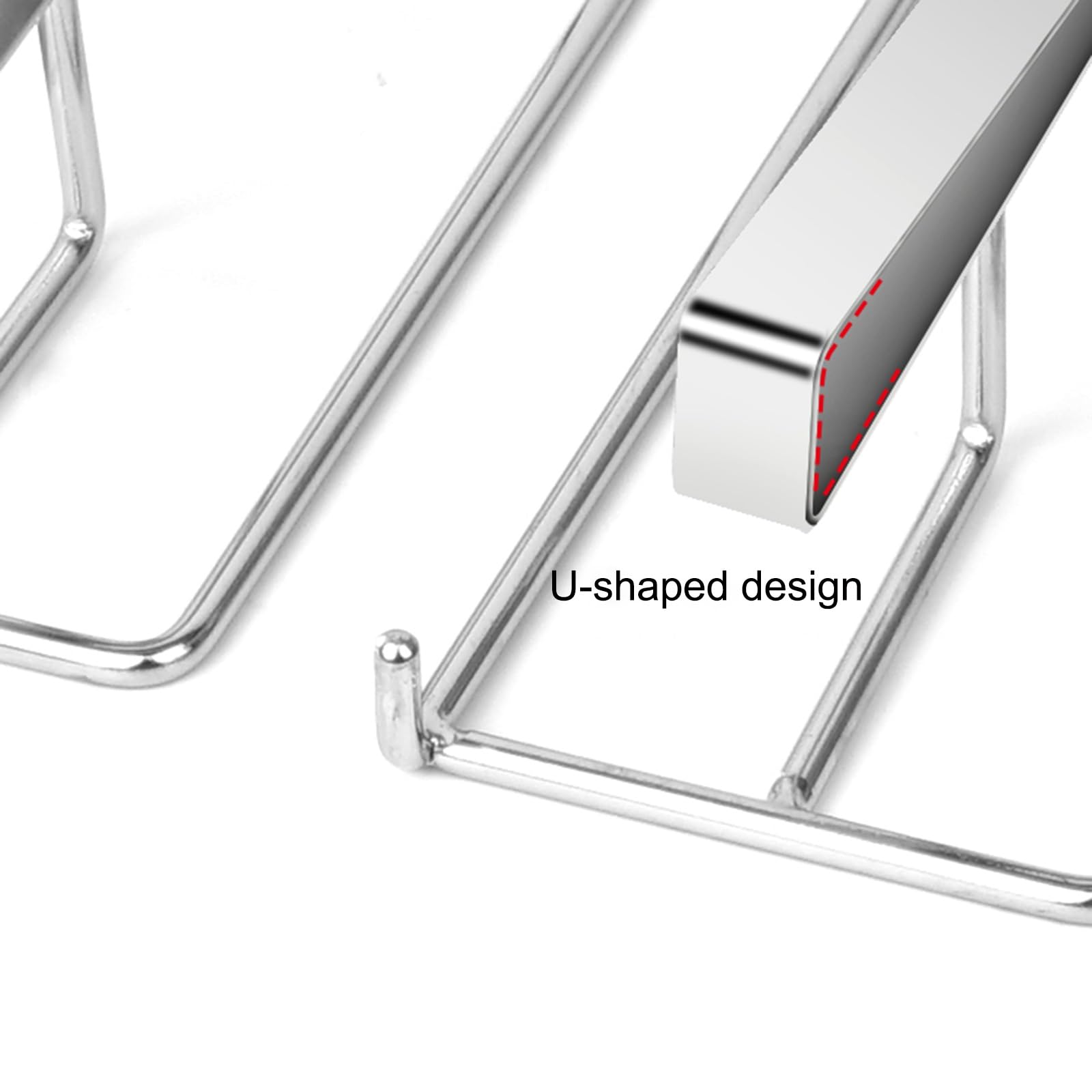 Soporte para Copas de Vino bajo el Armario - Soporte metálico Colgante para Copas, Ideal para decoración del hogar y Almacenamiento en la Cocina - Elegante Colgador de co