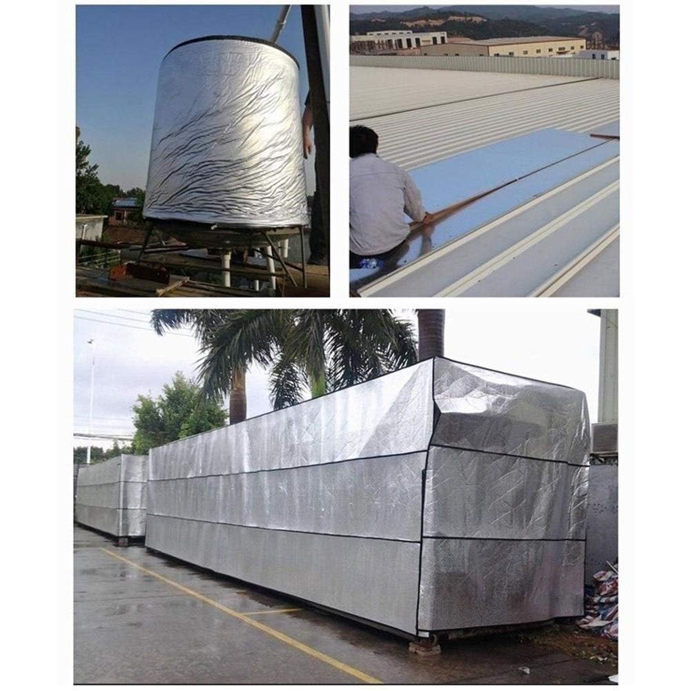 LSXIAO Aislamiento Acústico/Aislamiento Térmico De Algodón, Almohadilla De Algodón De 5mm De Espesor Película De Papel De Aluminio Impermeable Incombustible Compresiva Con Adhesivo