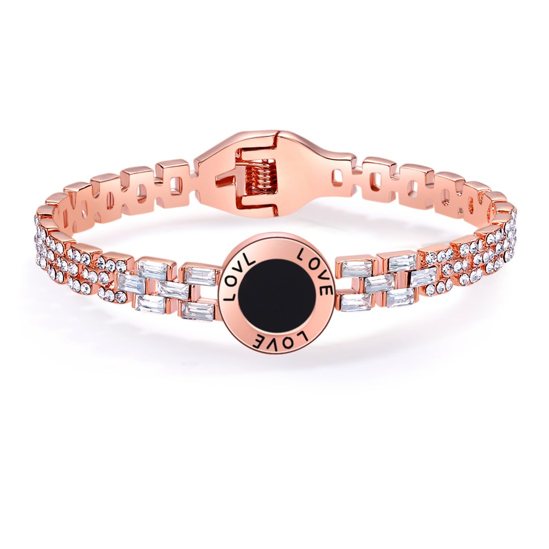 Jewels Galaxy Best Valentine Gifts Copper Rose Gold and Cubic Zirconia Scintillating Charm Bracelet Jewellery For Women & Girls & Girls (Greamy Rose Gold) (SMNJG-BNG-3250) (B07F85YC3C) Amazon Price History, Amazon Price Tracker