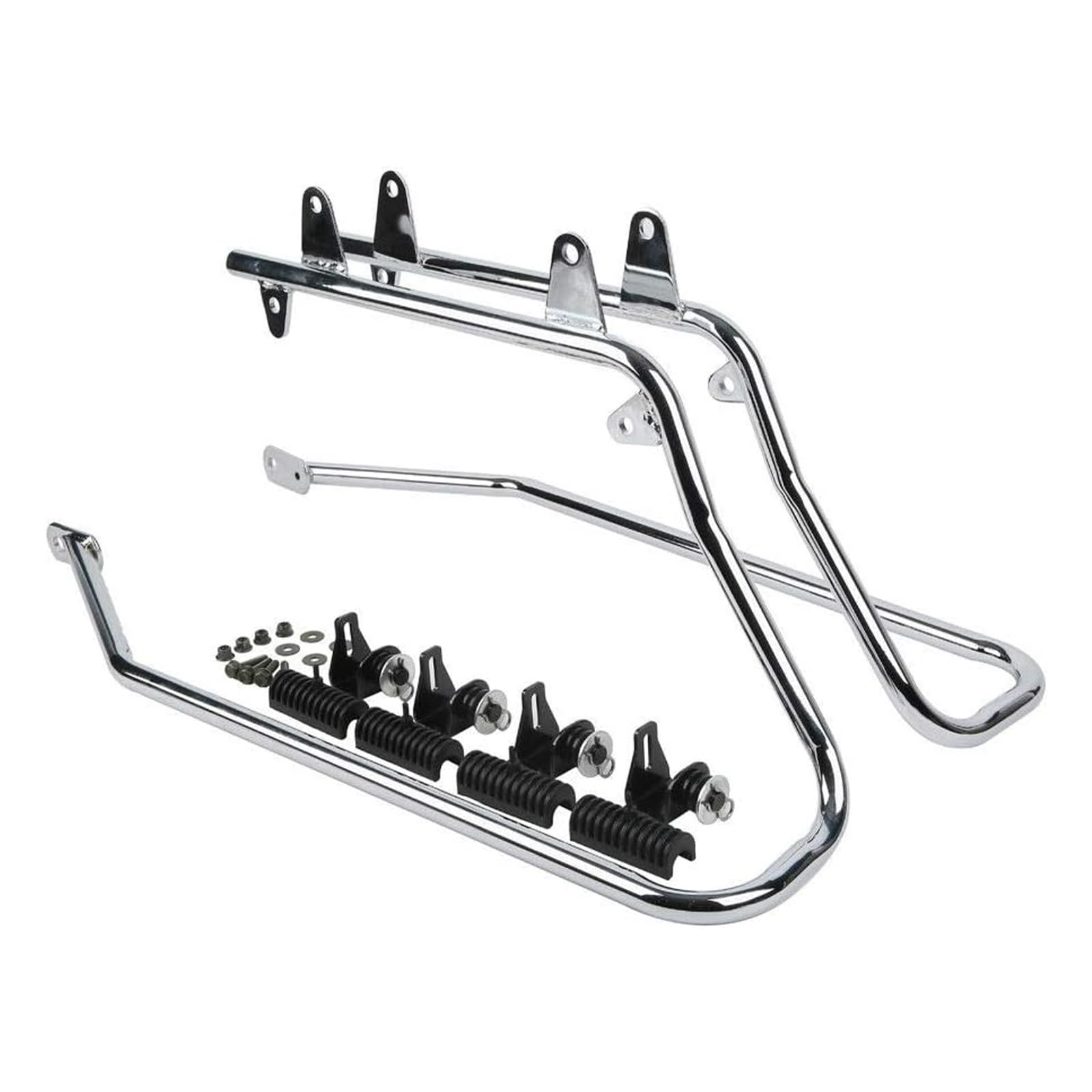 Bastidor Lateral para Maletas cicleta Metal Resistente con Puntos Anclaje Múltiples Acuado para Instalación en con Doble Trasero, Style to 1