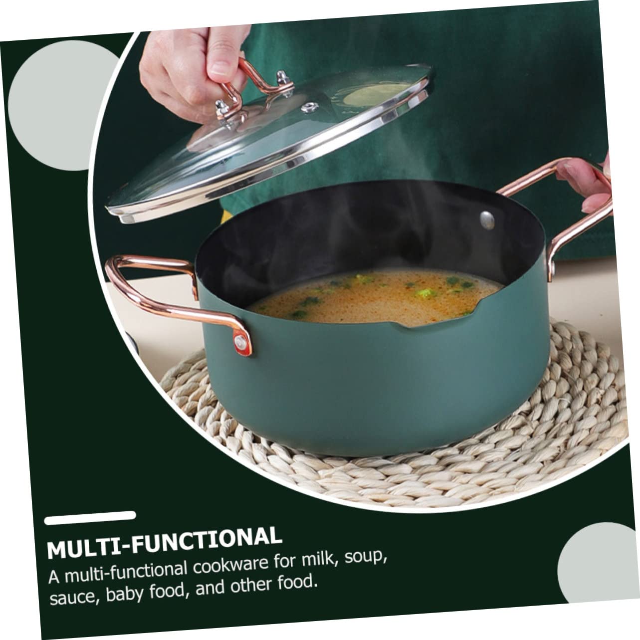 Alipis Bote de Comida Complementaria para Bebés Olla para Sopa y Hogar Sartén de Cocina Color Surtido para Alimentación Infantil Color Aleatorio