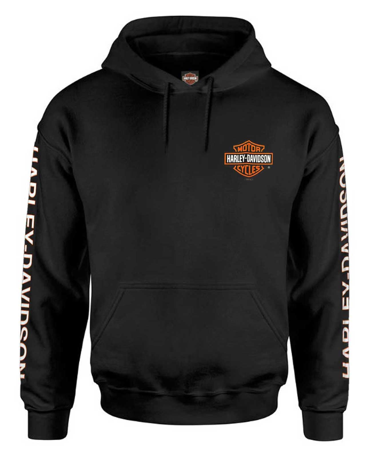 Harley-Davidson Men's Bar & Shield Logo Pullover Hoodie - Black 30297503