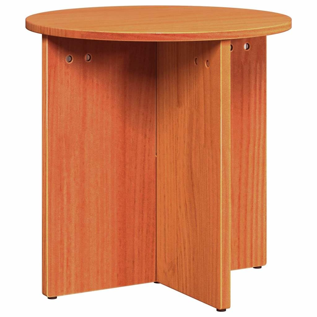 Stolik kawowy, zestaw 2 szt., woskowobrązowy, z drewna sosnowego, rustykalny, stolik pomocniczy z miejscem do przechowywania i półką do salonu, biura, dekoracja, zmywalny, łatwy montaż