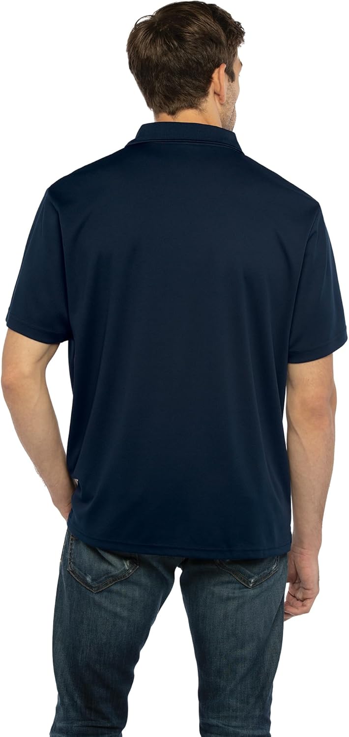 [Vantage Apparel] メンズ カレッジポリエステルメッシュチームアイコンポロ