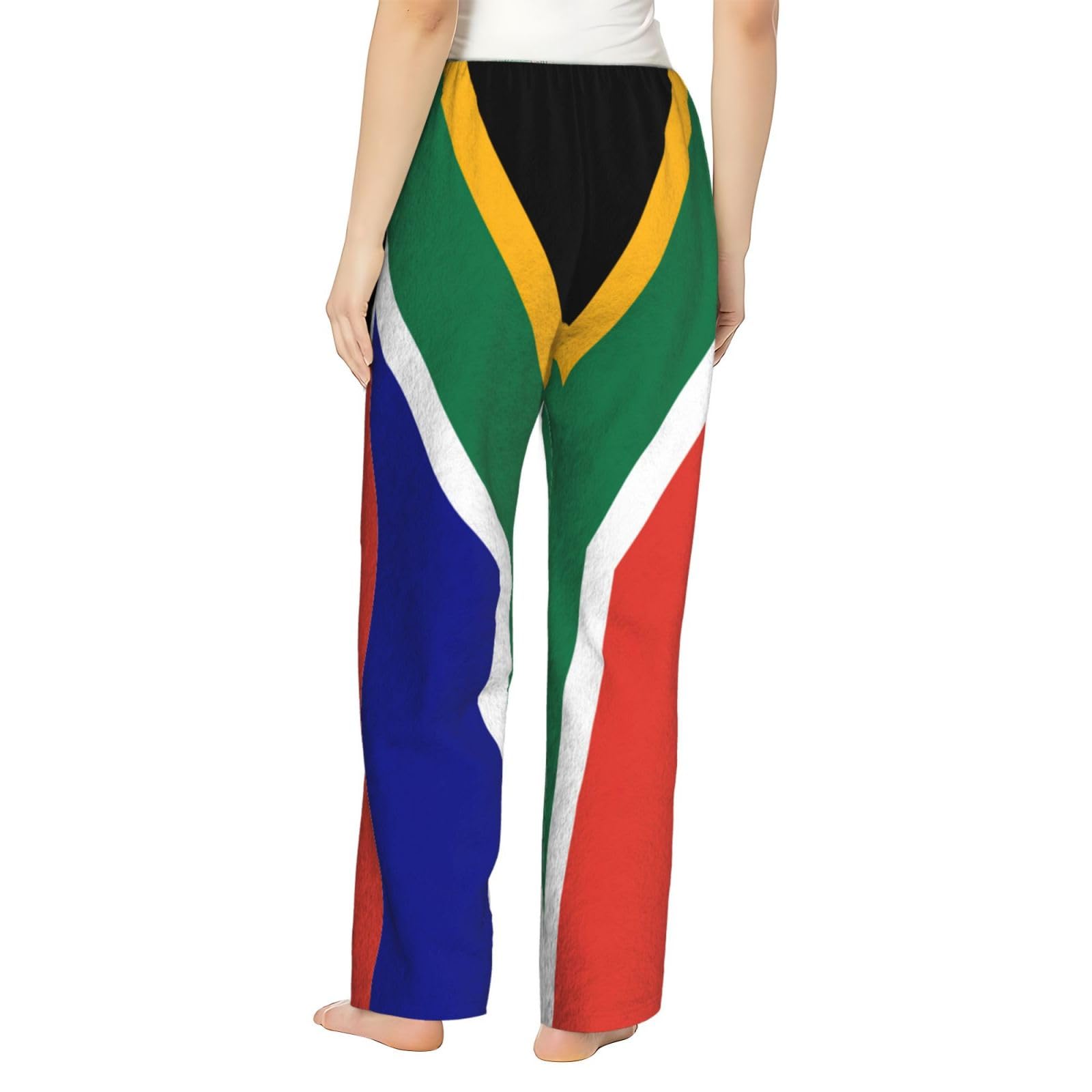 Flanell-Pyjamahose mit südafrikanischer Flagge, warm, bequem, Lounge-Schlafhose für Urlaub, Weihnachten