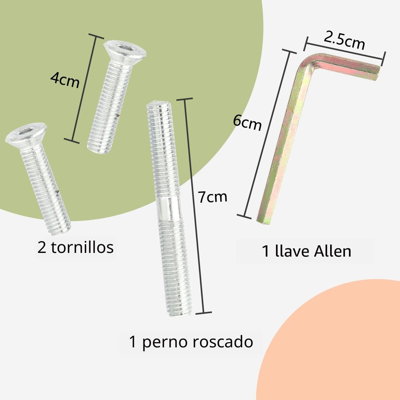 Poste rascador de sisal natural de repuesto para gatos, 40 cm, 2 piezas M8 Recambio de poste rascador para gatos, piezas del palo para reacondicionamiento, color blanco, incluye tornillos