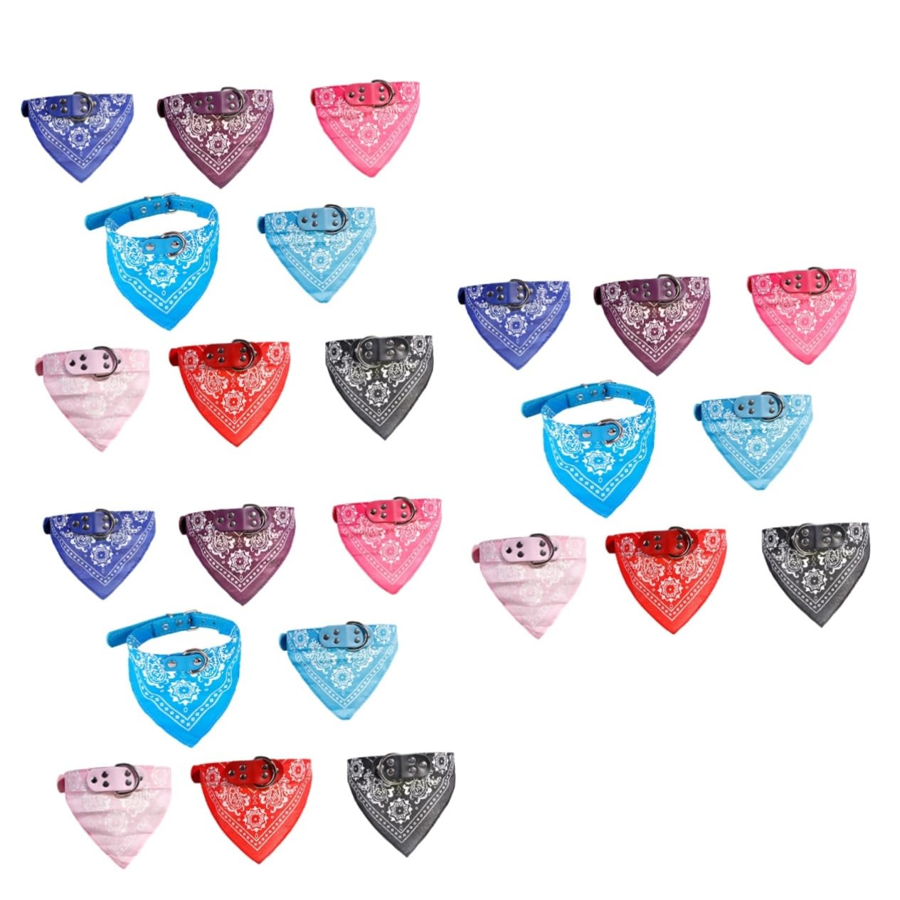 FRCOLOR Baberos para Perros, Perros pequeños y Cachorros, Cuello de Peto, pañuelo, Pinzas para Toallas, pañuelos Triangulares para Perros, Perros y Perros
