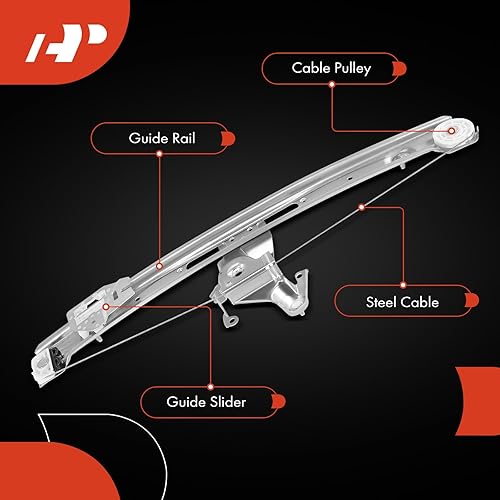 Miniatura 4 de A-Premium Elevalunas eléctrico sin motor de repuesto para BMW E46 323i 325i 325xi 328i 330i 330xi trasero derecho lado del pasajero