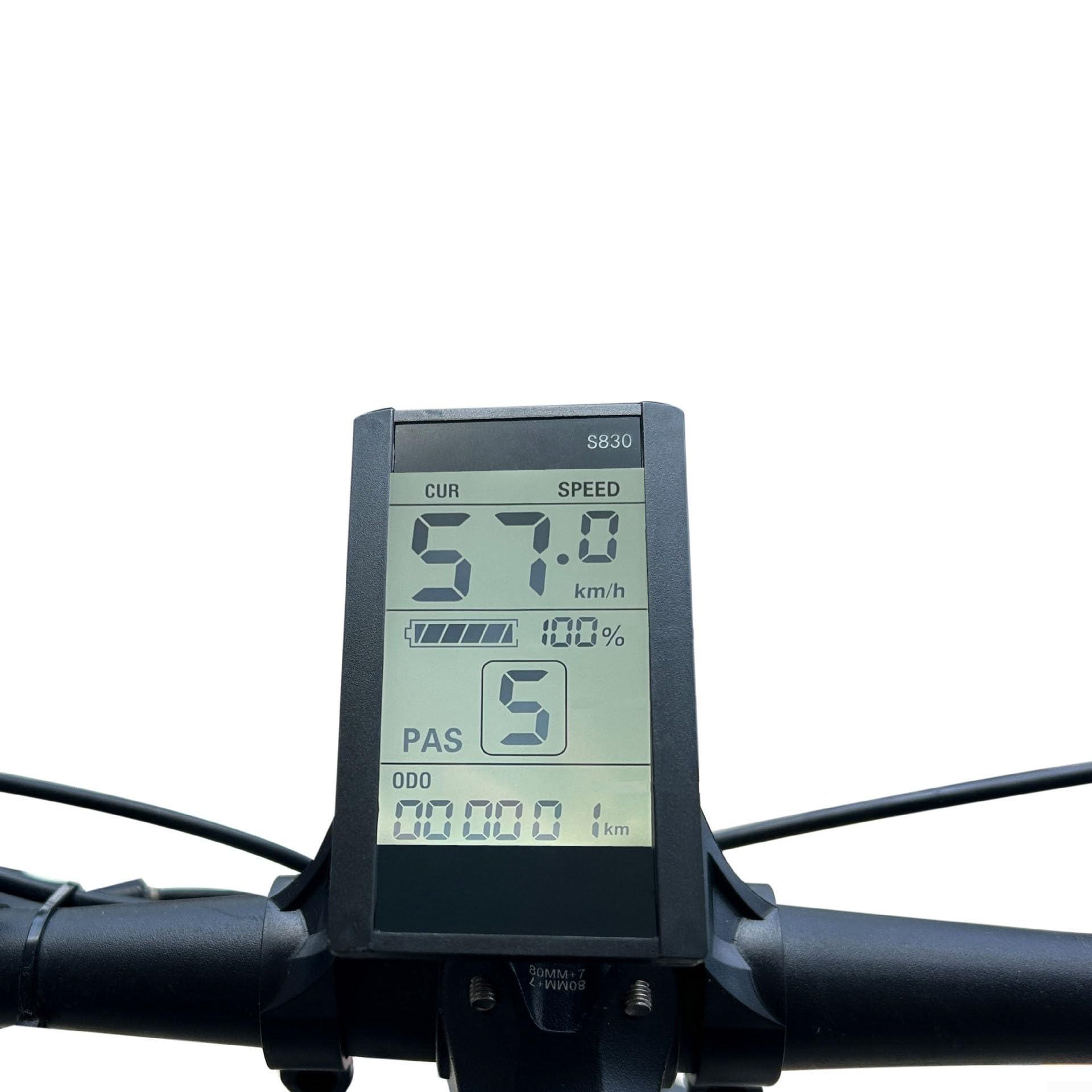 JN LCD-S830 Écran LCD pour vélo électrique, compteur de vitesse de vélo, compteur kilométrique SM E-Bike 5 broches 24 V 36 V 48 V