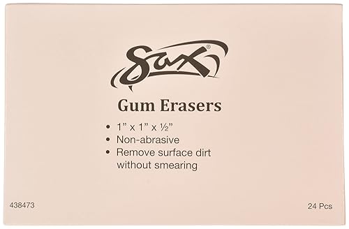 Miniatura 2 de Sax 438473 Art Gum Block Erasers, 1 x 1 x 1/2 pulgadas, paquete de 24