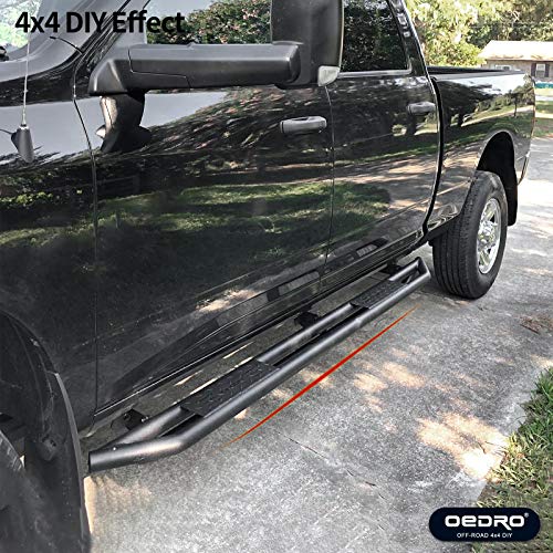Oedro OEYR0501R018 6 Inch Running Boards Compatible With 2009-2018 Ram 1500 2019-2024 Ram 1500 Classic Quad Cab, Upgraded Side Steps Textured Black Heavy Duty Truck Nerf Bars thumb #2