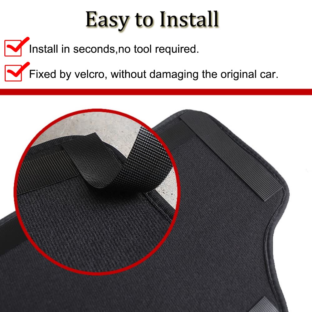 XITER 2Pcs Leather Car Seat Back Protectors Kids Kick Mats Waterproof Backseat Covers for Nissan Rogue 2014-2026 Interior — view 6