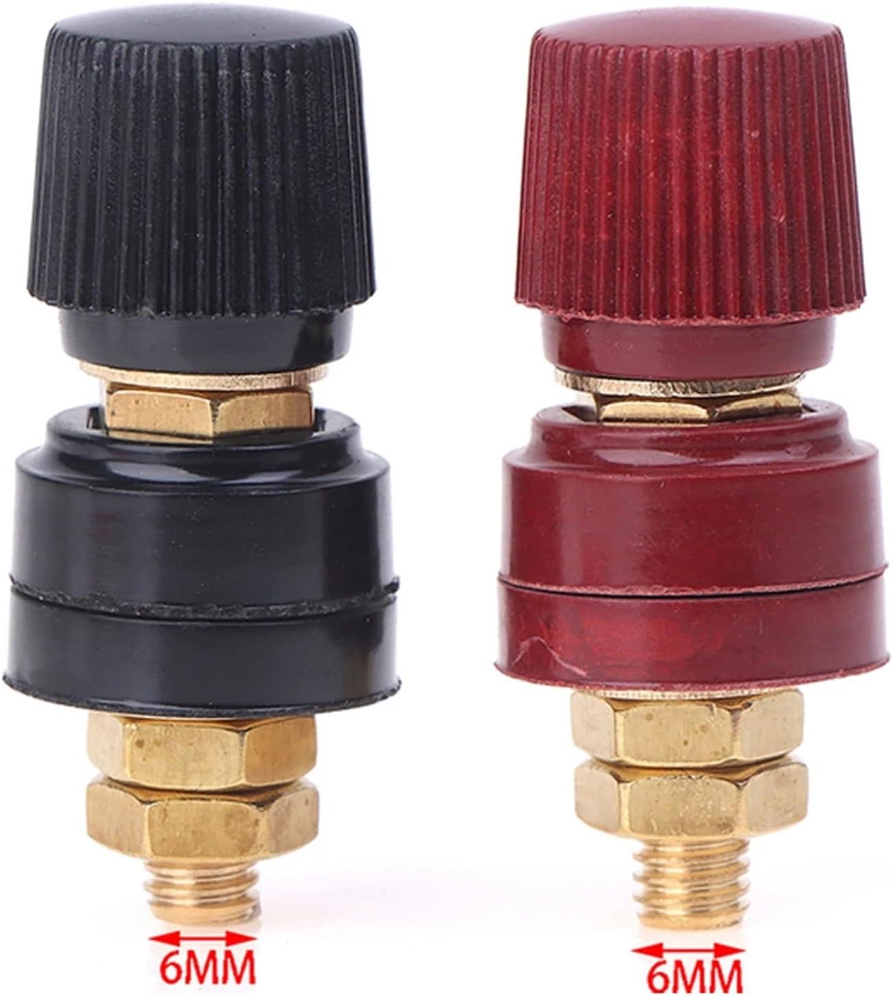 Power Distribution Block 20set Brass Stud Premium Remote Battery Power Junction Post Connector Replacement Terminal Kit for Auto Boat Marine Solar(6mm)