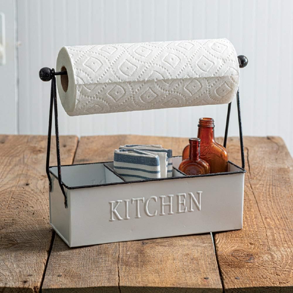 CTW Home Collection 370400 Kitchen Multi-Use Metal Caddy, 12-inch Width