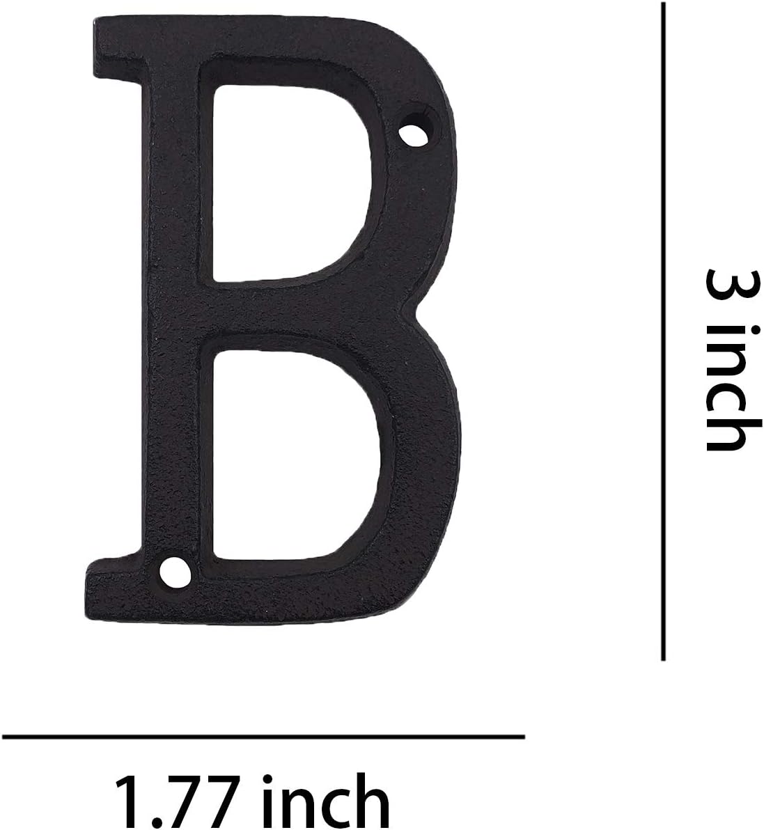 3 Inch House Letters, Cast Iron Mailbox Letter/Home Address Letter, Letter B