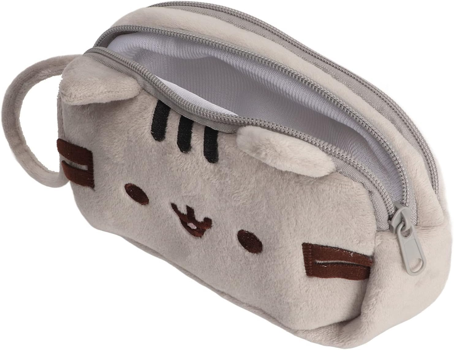 Cat Pouch, Cute Pouches for Girls, Stationery Pouch for Girls, Stylish, Soft Canvas, Versatile, Cat Makeup Bag for Outings, Travel, Office-picture-58