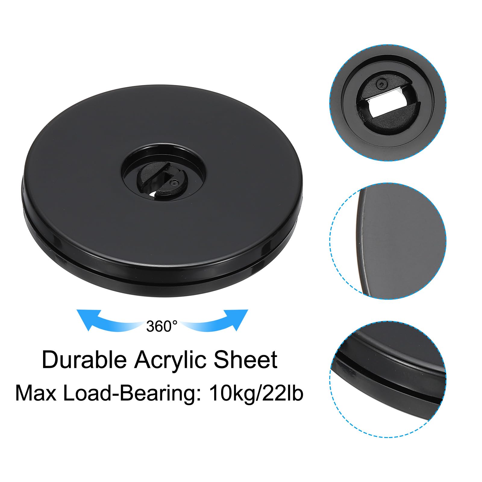 PATIKIL 3 Inch Heavy Rotating Swivel Stand - Image 3