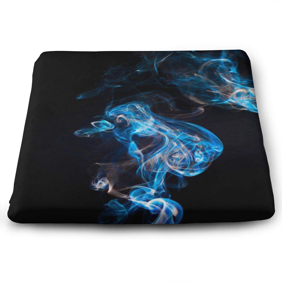 Randolph Wordsworth Cool Blue Smoke, Black Seat Cushion Memory Foam Dining Chair Pads Stool Butt Seat Pillow Cushions for Pressure Pain Relief Offices Wheelchairs Kitchens Cars