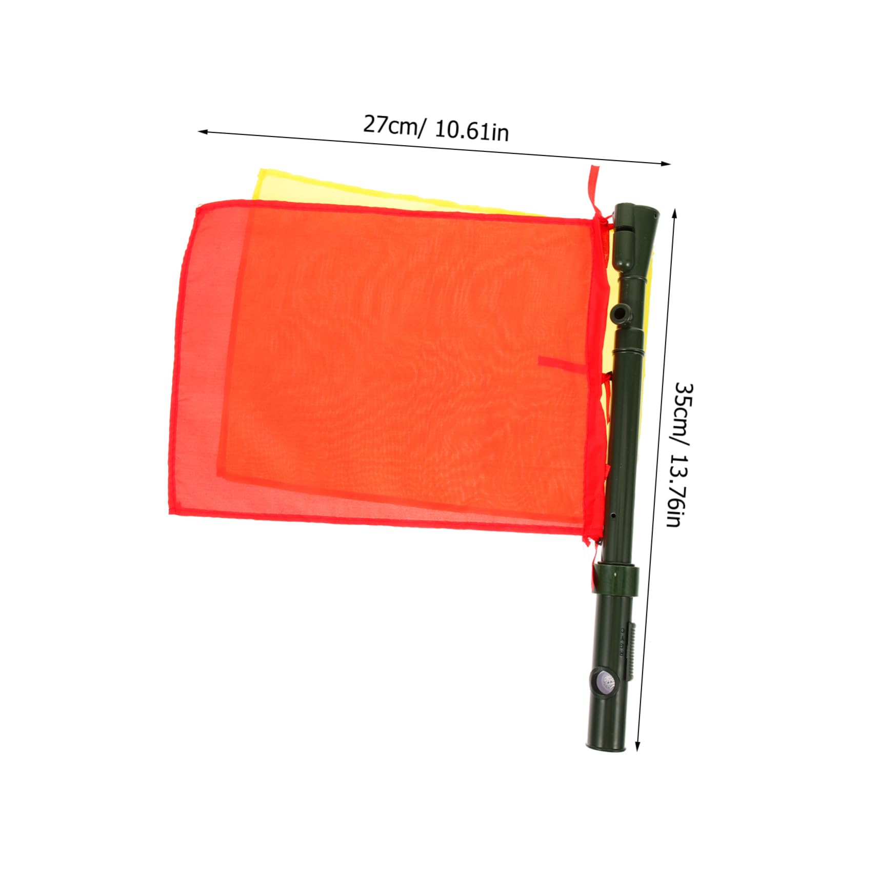 BCOATH Competition Signal Flag for Football Referee Match Conducting Flags Red White Red Green Yellow