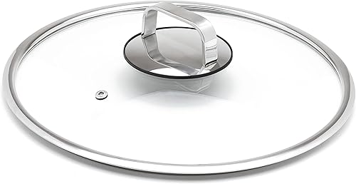 Miniatura 2 de LIVWELL DiamondClad - Tapa de vidrio templado de 10 pulgadas para el juego de utensilios de cocina híbridos, regalo para el hogar y la cocina, para