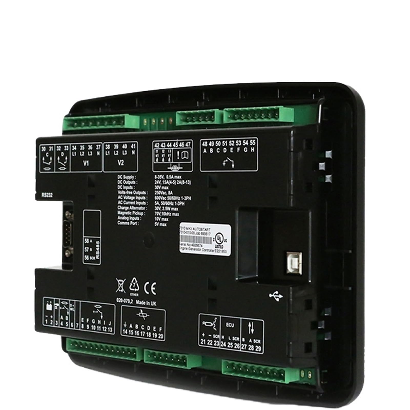 DSE7310 MKII Generador diésel Auto Start Red (Utilidad) Módulo de control de fallos, panel controlador de pantalla (C DSE7310 MKII)