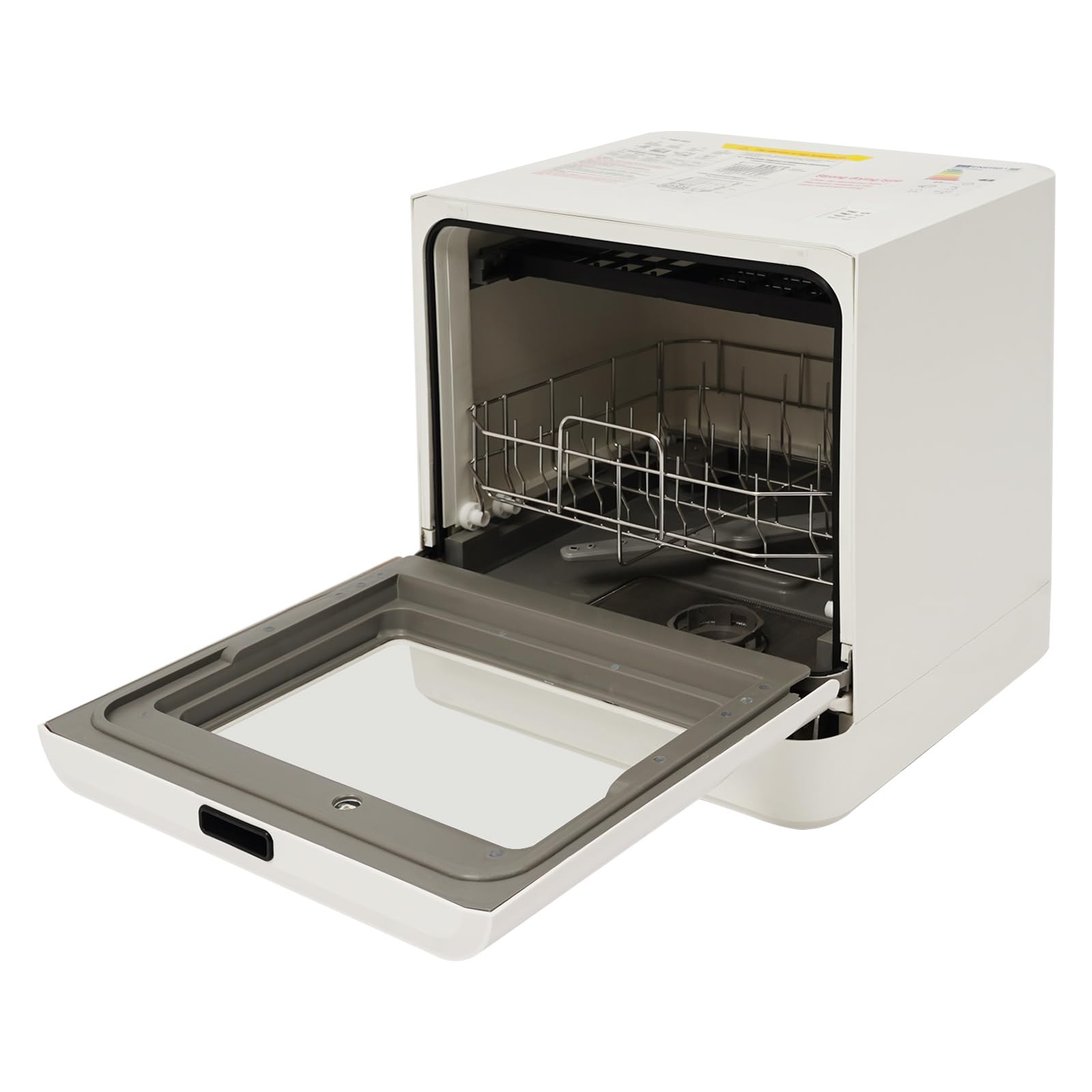 Lavastoviglie da tavolo Mini portatile da tavolo compatto 4 programmi di lavaggio Uv sterilizzazione e pulizia ad alta temperatura a 360° doppio spruzzo indicatore LED per appartamenti camper roulotte