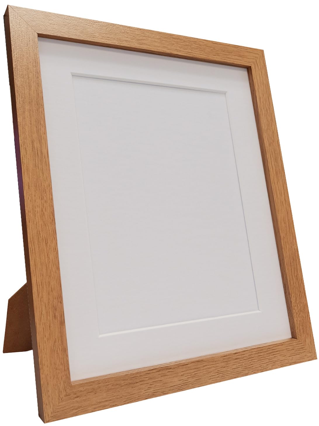 H7 Oak Picture Photo Frame with White Mount A4 For Image size 9 x 6 inch