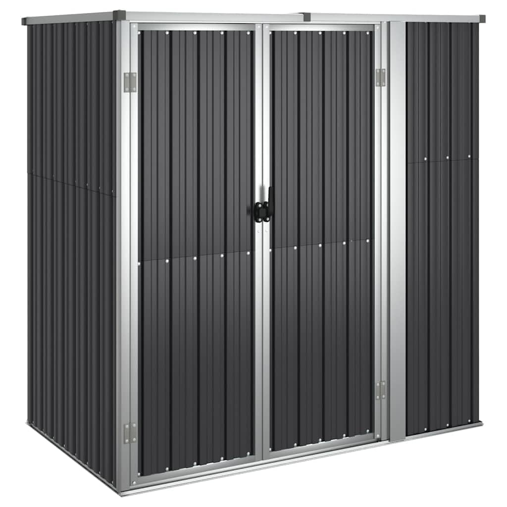 Domek ogrodowy 161 x 89 x 161 cm stal galwanizowana kolor antracytowy