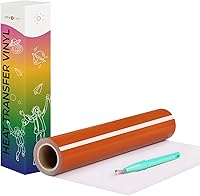 Vista 53 de HTVRONT Rollo de Vinilo de Transferencia de Calor - 12" x 4 pies Vinilo HTV Negro para Camisetas, Vinilo Negro de Planchar para Todas las Máquinas