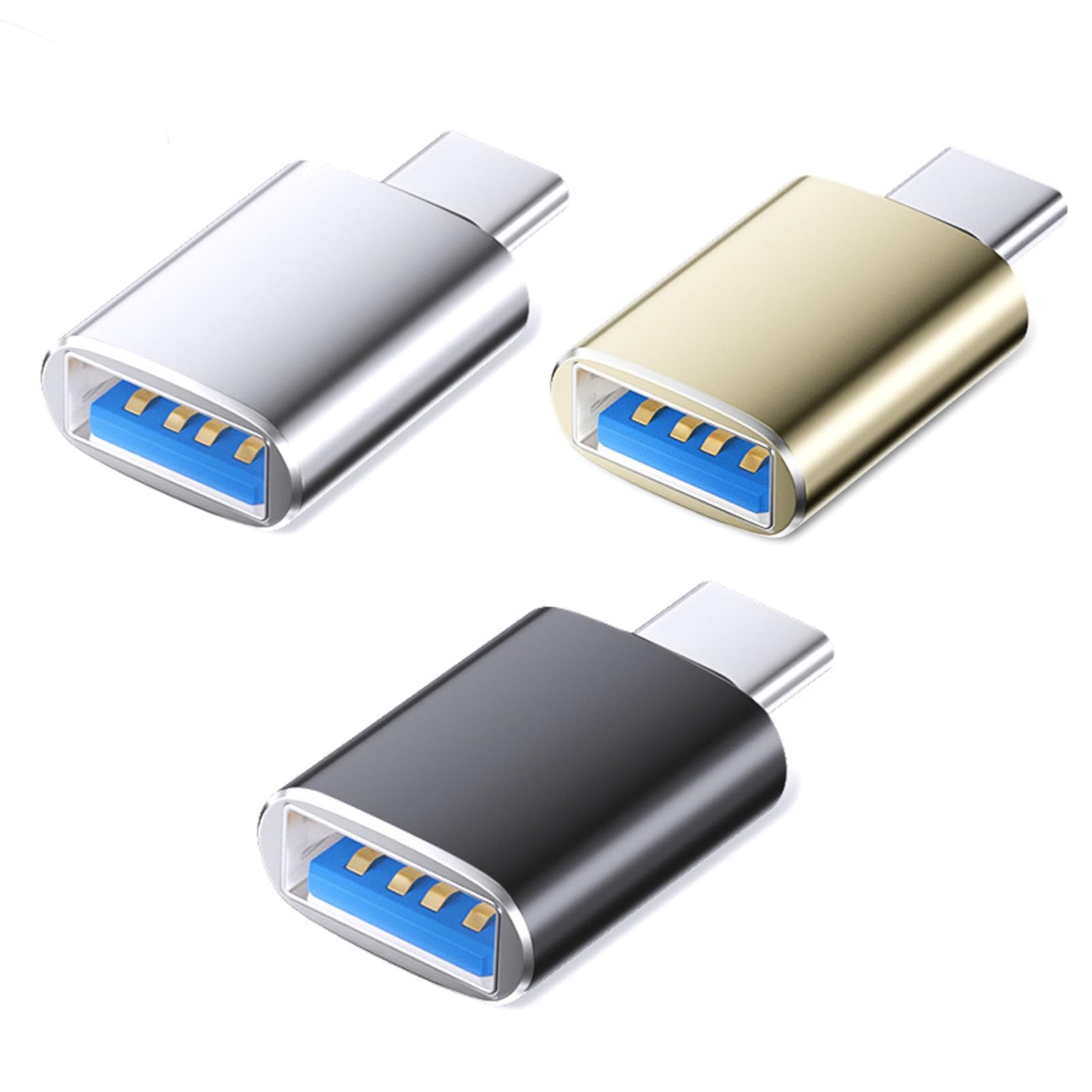 USB C 変換アダプタUSB3.0 プラグアンドプレイ小型軽量 高速データ転送 2 in 1充電 5V/2A MAX/5 Gbps伝送 外付けキーボードとマウス/Uディスク/携帯電話などのデバイス
