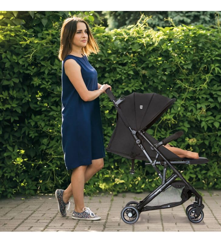 Asalvo TUMBUCTÚ Travel System, Carrito de bebé, Cochecito multifuncional, Silla de Auto Grupo 0+, Plegado Compacto con una Mano, Ligero, Seguridad y Comodidad, SPF50+, Carga máxima 23 kg, Negro