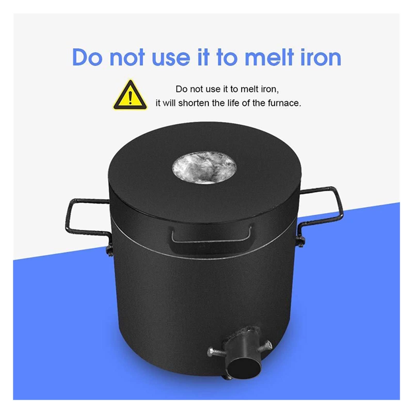 6Kg Fundición Arcilla Grafito Crisol Horno Antorcha Fundición Refinación Oro Plata Cobre Latón Aluminio Fácil de usar para principiantes y profesionales