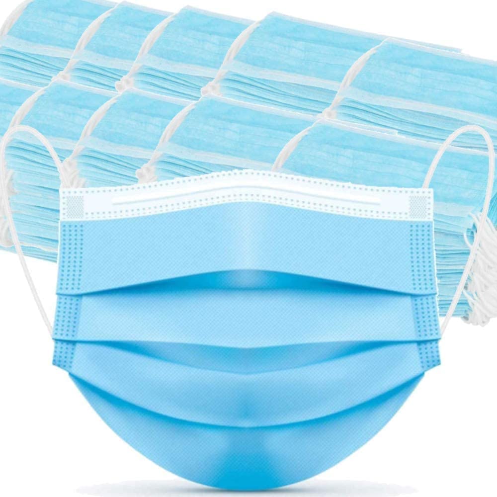 GreatDio® Disposable 3 Layer Surgical Face Mask | Non Woven Surgical Mask | Use and Throw Mask | Certified by CE ISO GMP- 100 Pieces (Blue)-image-17