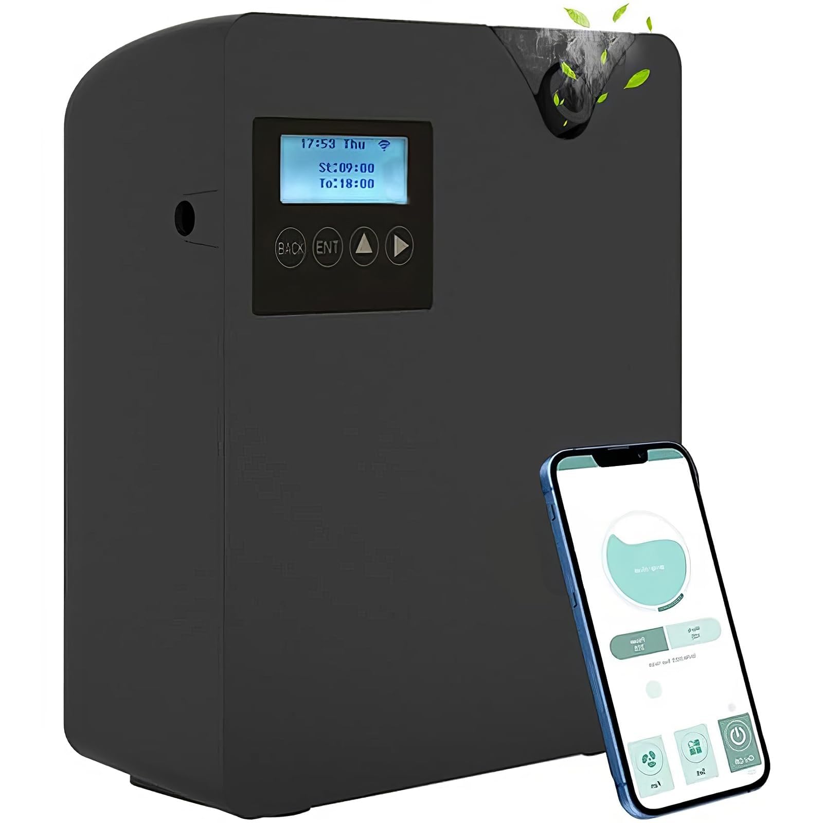 Diffuseur d'arômes intelligent pour assainir l'air d'une maison de 27m²