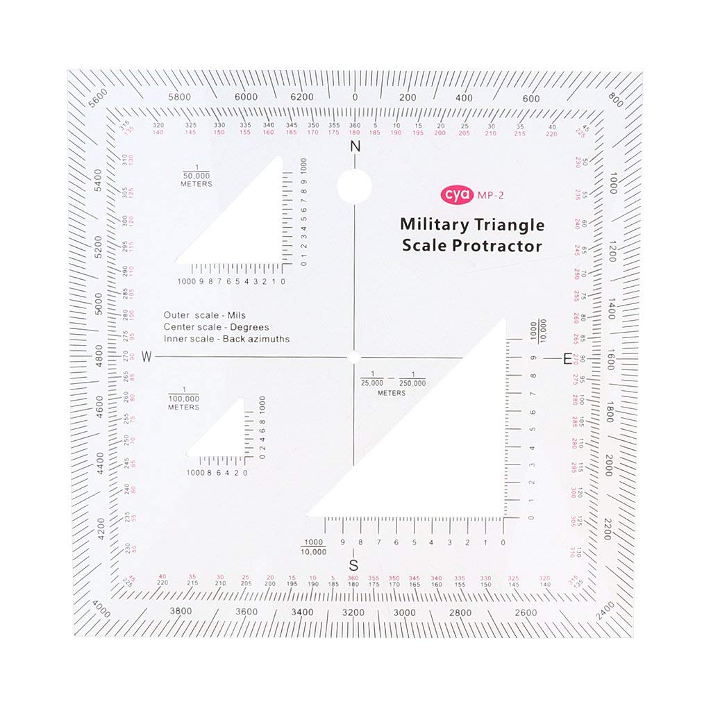 5 "X5 Military UTM/MGRS skala współrzędnych kątomierz do narzędzia czytnika kart GTA