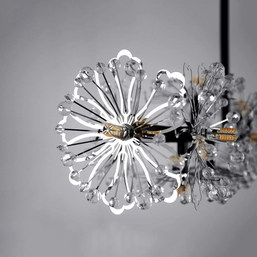 Nowoczesna Lampa Żyrandolowa Led, Kryształowa Lampa Z Dmuchawcem, Lampa Wisząca Sufitowa - Lampy Wiszące G4 Kompatybilne Z Salonem, Jadalnią, Sypialnią, Bukietem, Sufitem Z Dmuchaw