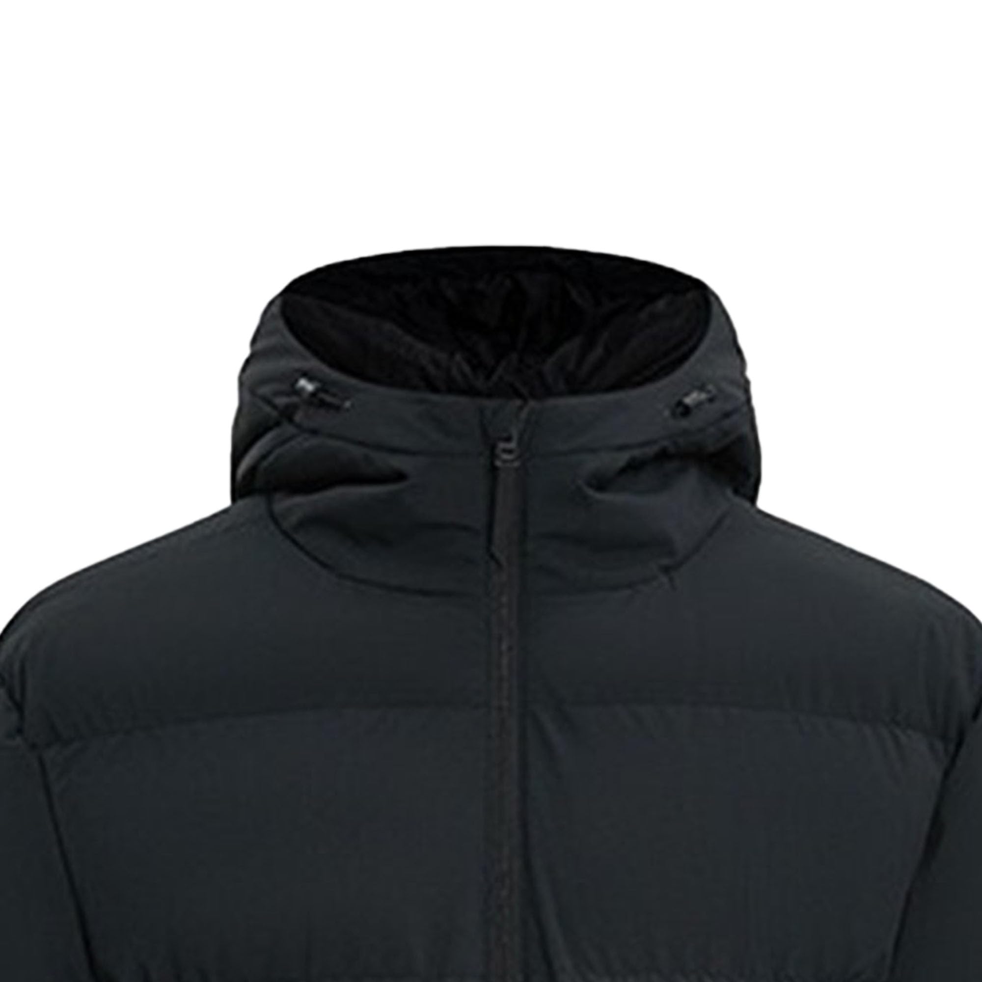 Herren-Daunenjacke, mittellang, lässig, mit Kapuze, Outdoor, Vintage, lange Ärmel, Pufferjacke, Winter, solide Overknee-Daunenjacke