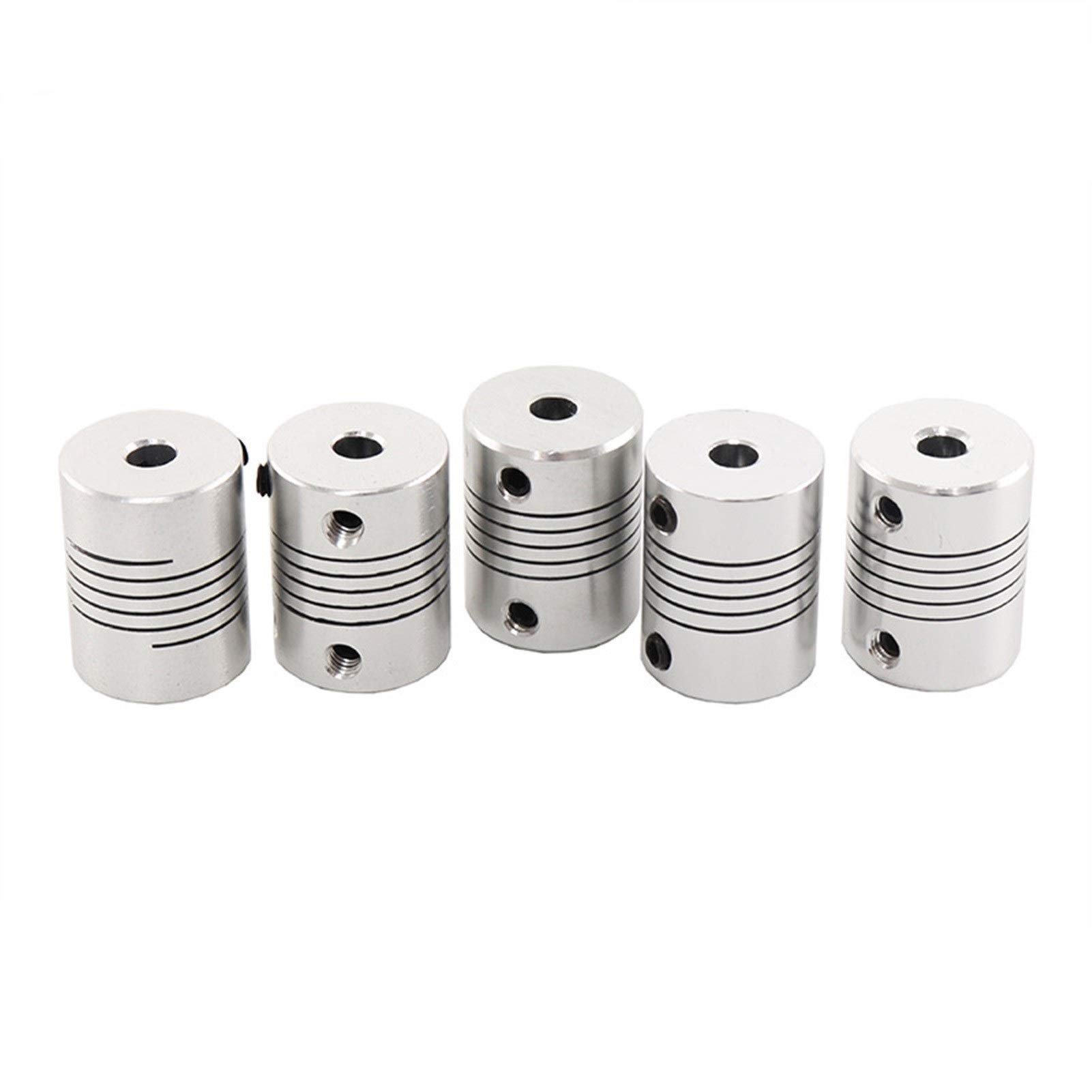 SUOFEILAIMU-PHONE CASE Metal Coupler 5PCS Flexible Coupling OD 19x25mm for CNC Motor Jaw Shaft Coupler 5mm x 8mm (Inner Diameter : 5x8)
