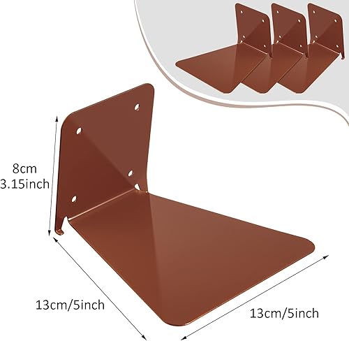Miniatura 10 de Jetec Estantería flotante de hierro, estantes flotantes invisibles montados en la pared, estantes multiusos de pared para el hogar, oficina, aula