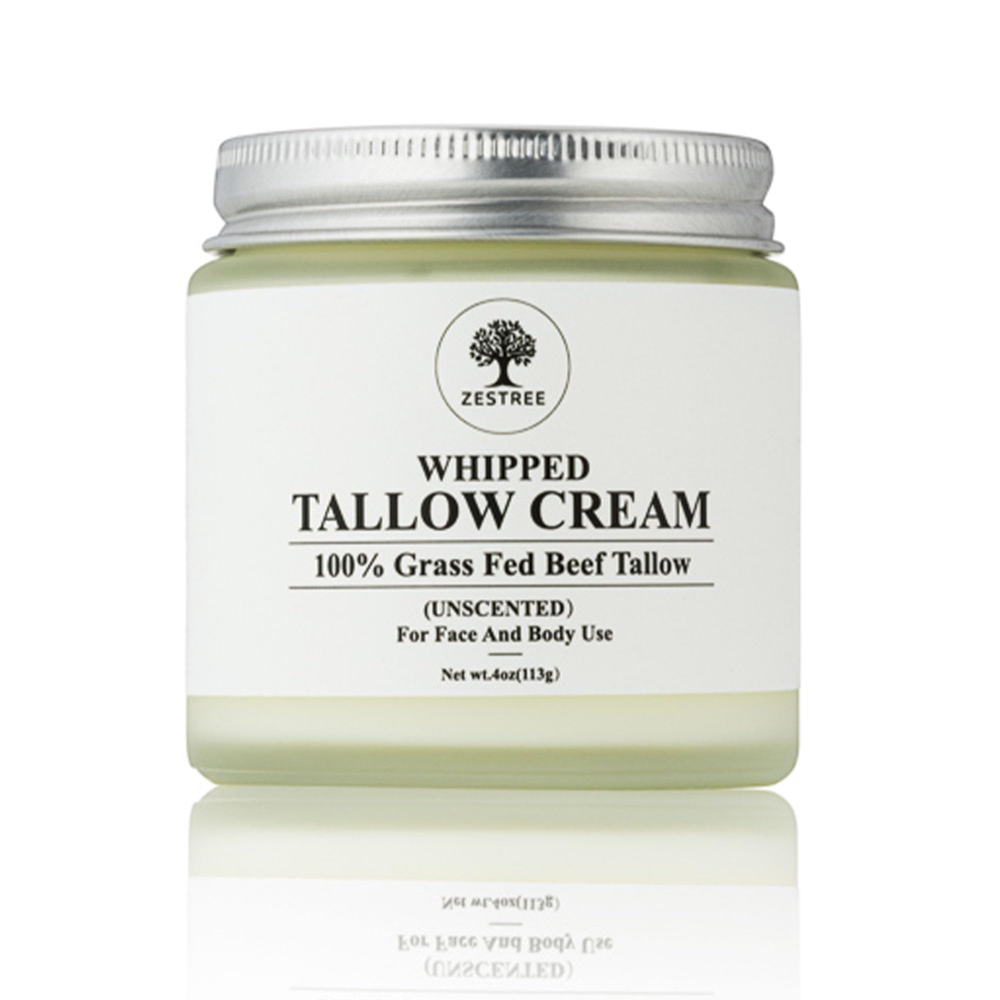 ZESTREE Beef Tallow Face Cream, Natural Face Cream with Organic Beef Tallow for Skin, Hydrating Beef Tallow Moisturiser