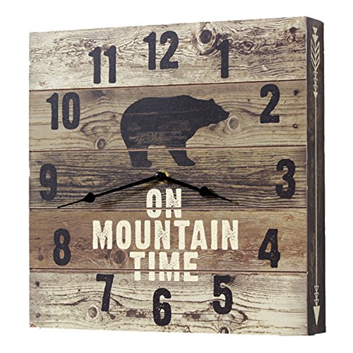 BLACK FOREST DECOR Bear Mountain Time Wall Clock